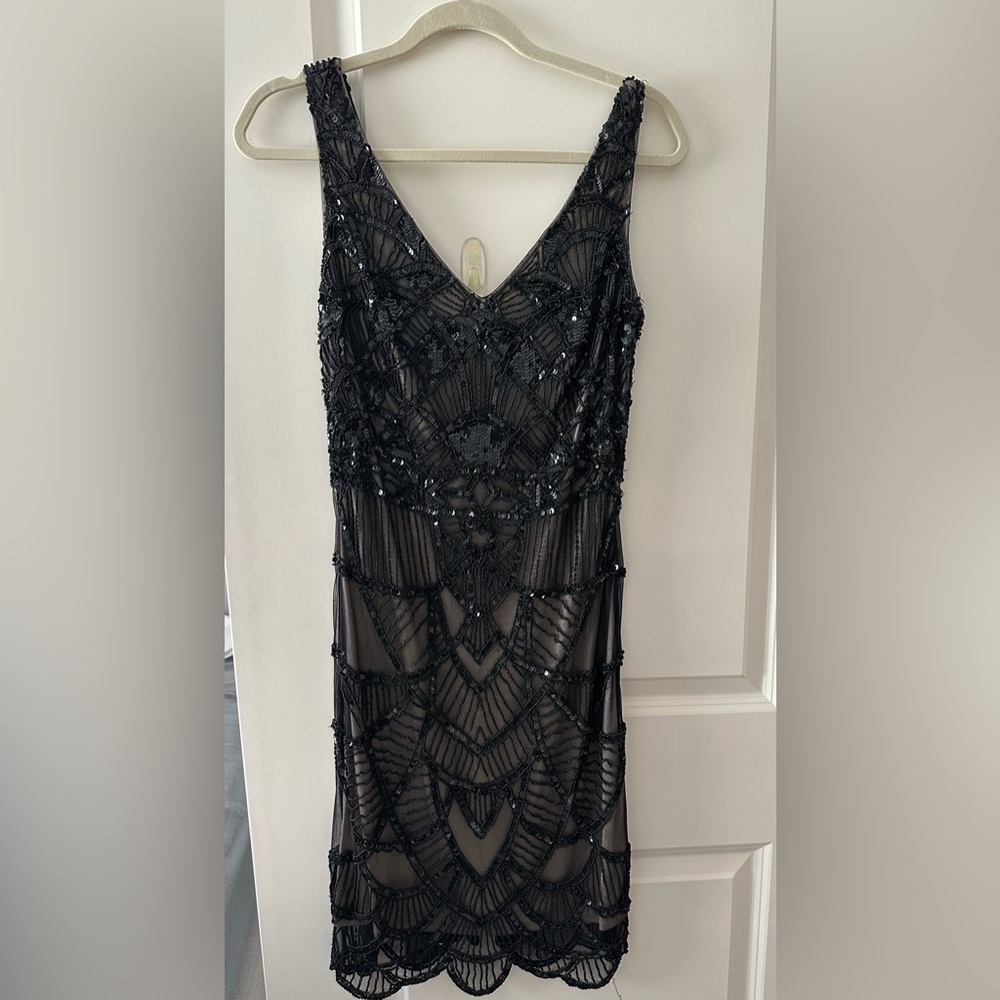 Sequin dress. Black. Size M.